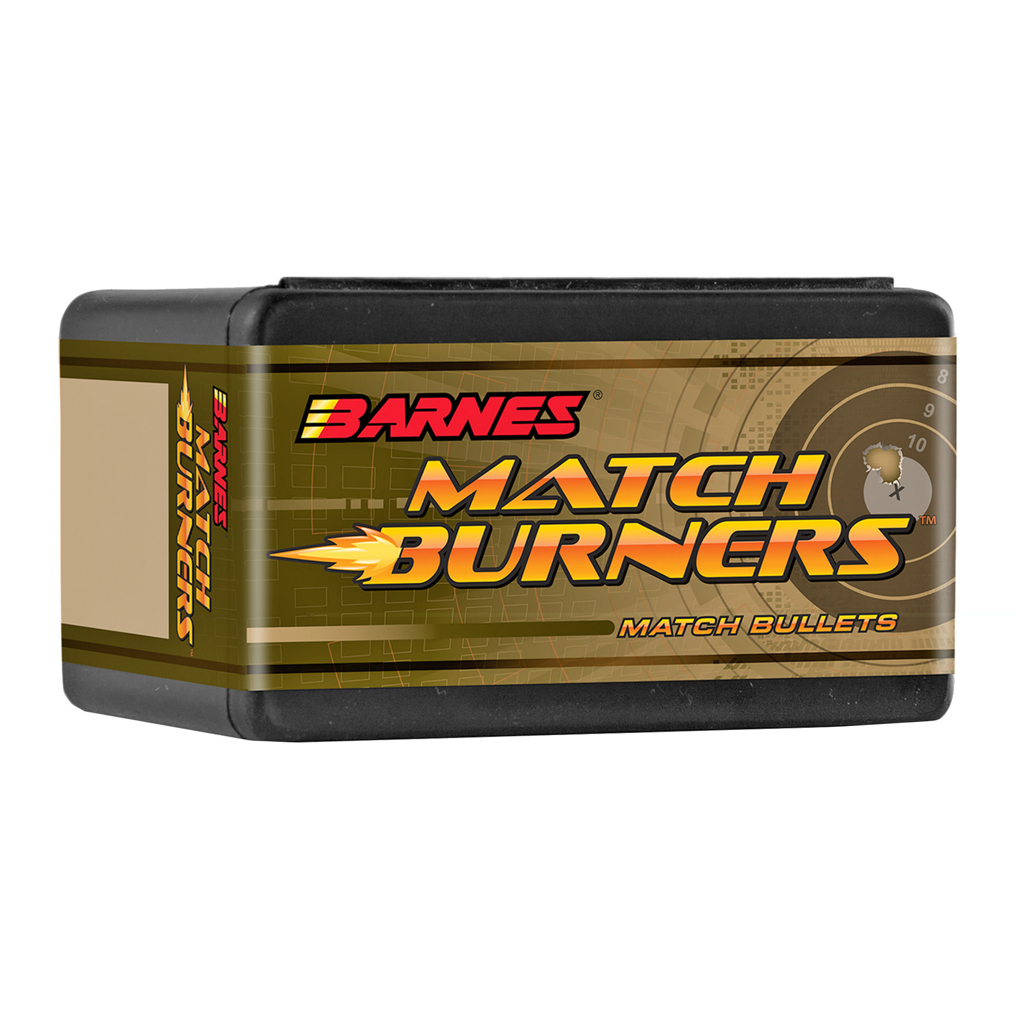 Barnes Match Burner Bullets 264 Caliber, 6.5mm (264 Diameter) 120 Grain Open Tip Match Boat Tail Box of 100