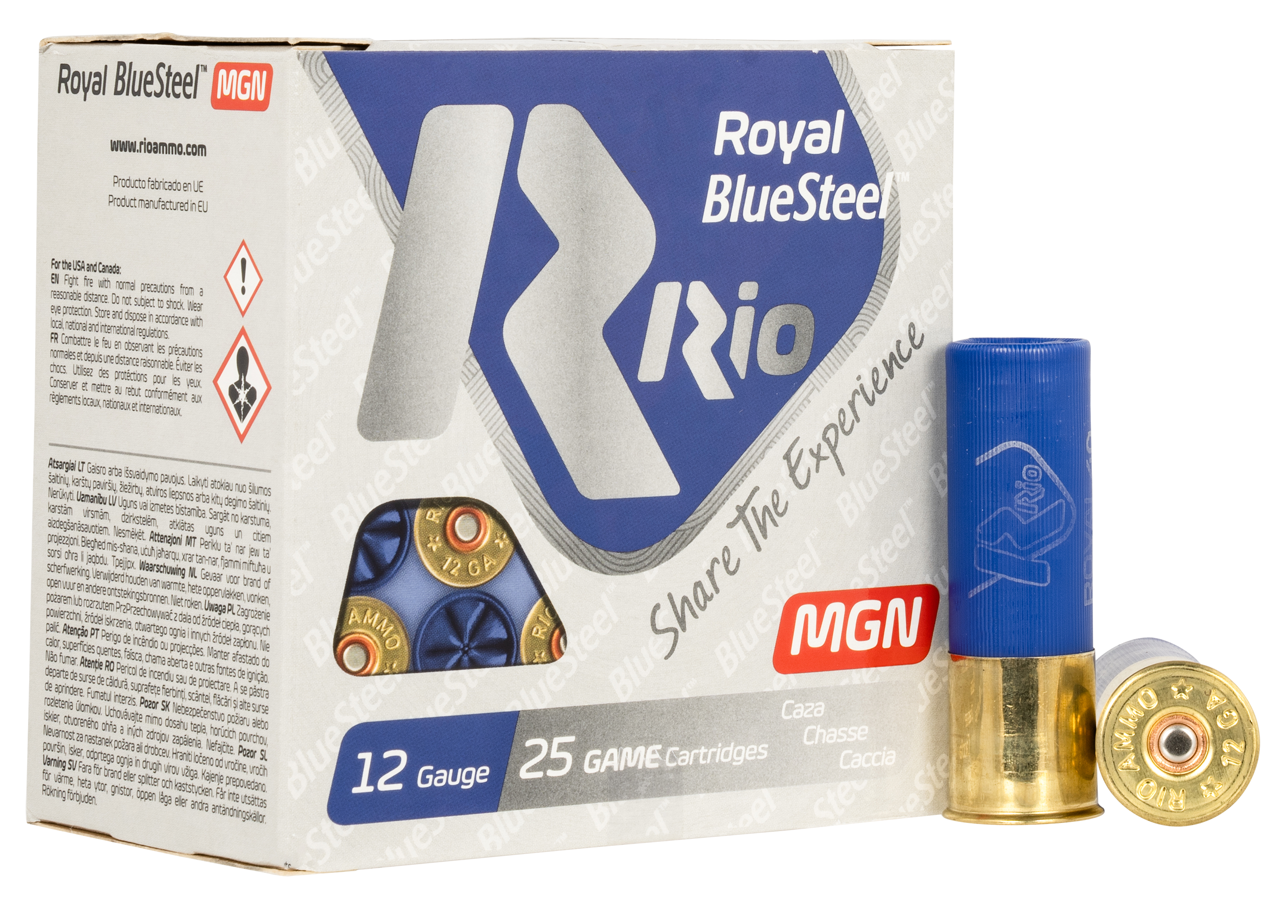 Rio Ammunition Royal Bluesteel Rio Rbsm402 Roy Blustl Mgn 40 12 2 13/8 25/10