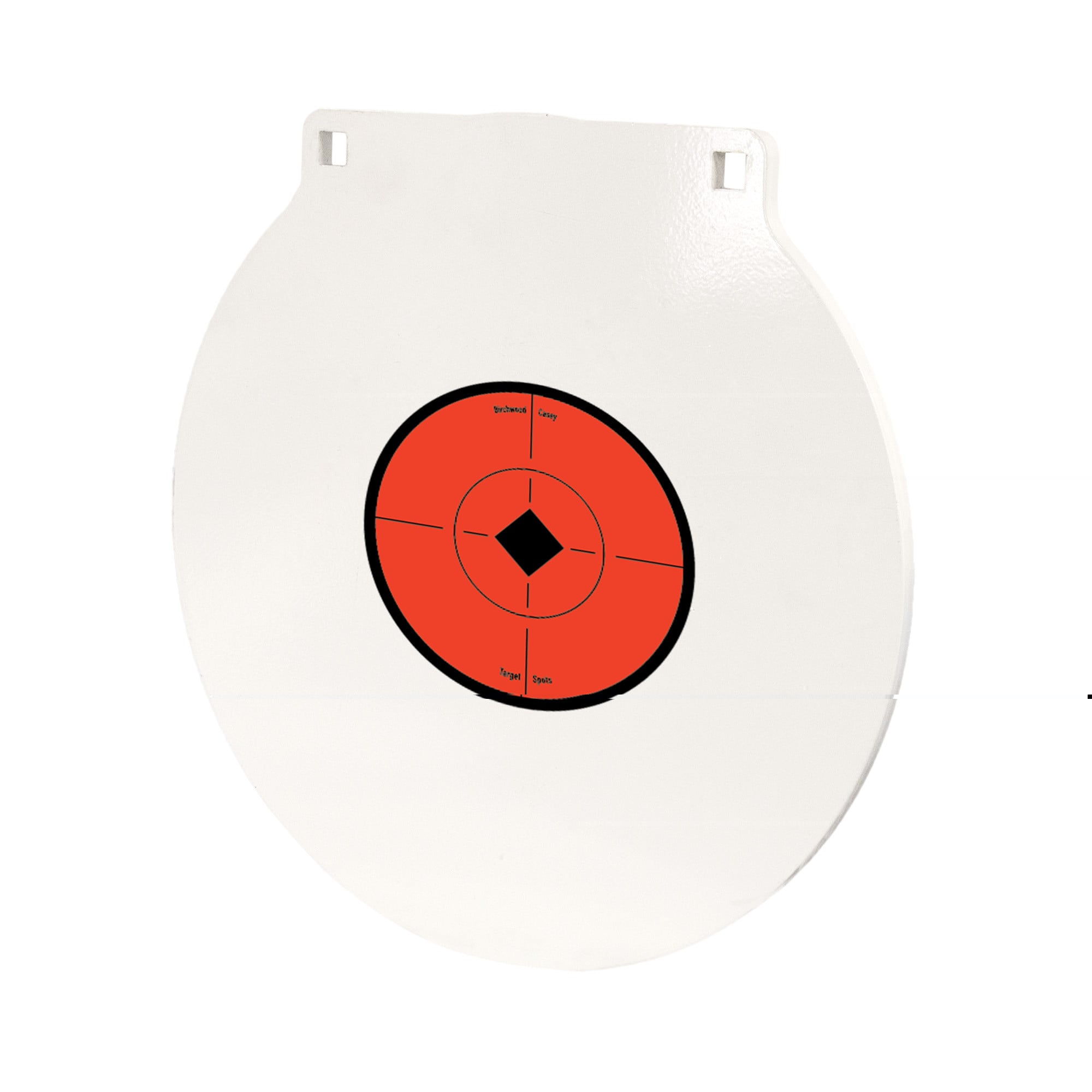 Birchwood Casey RND10 Round Steel Target Plate 10" Centerfire Rifle/Handgun Target Black/Red/White NM500 Steel Hanging