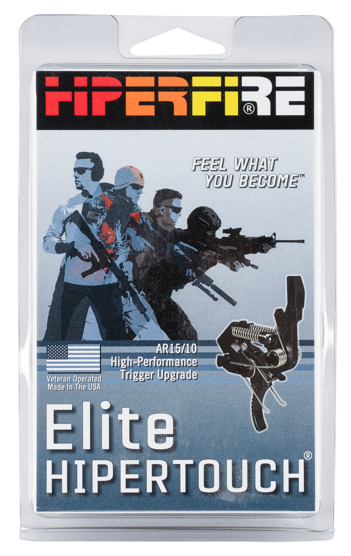 Hiperfire HPTE Hipertouch Elite Single-Stage Curved Trigger with 2.50-3.50 lbs Draw Weight for AR-Platform