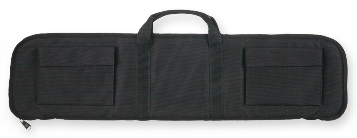 Bulldog BDD49229 Tactical Shotgun Case made of Water-Resistant Nylon with Black Finish, Tricot Lining, 2 External Pouches & 12 Shell Loops 29" L