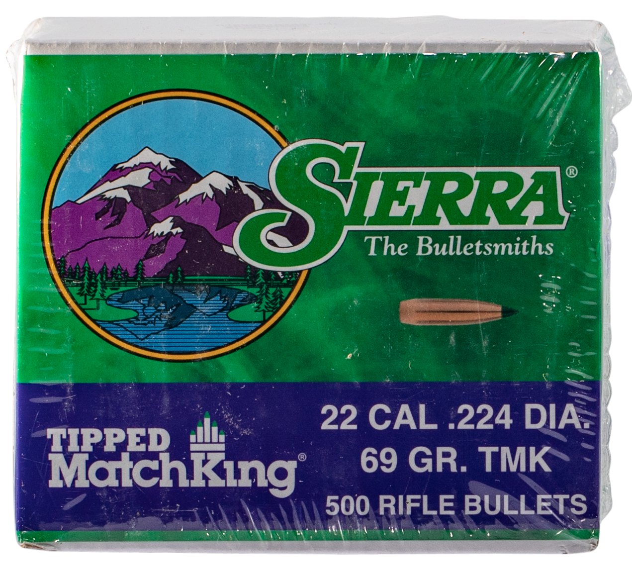 Sierra 7169C Tipped MatchKing.22 Cal .224 69 gr Tipped MatchKing 500 Per Box