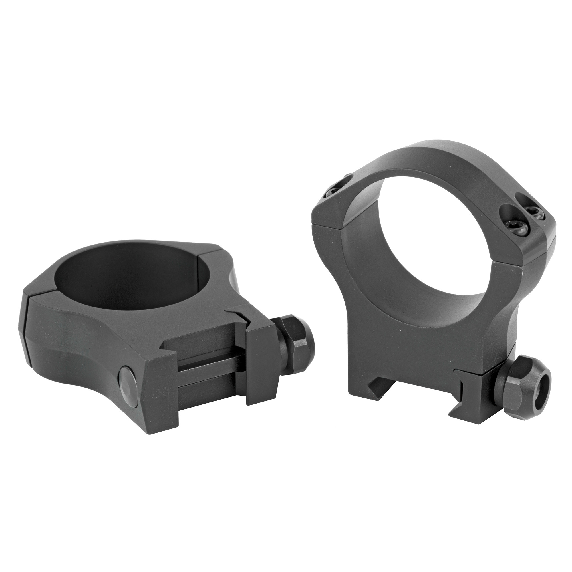 Warne 7222M Mountain Tech Scope Ring Set Fixed For Rifle Picatinny/Weaver High 34mm Tube Black Anodized Aluminum