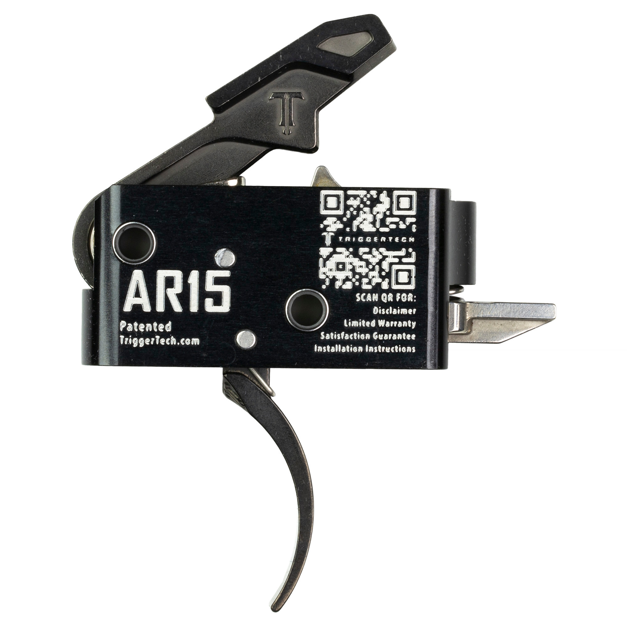 TriggerTech AR0SBB33NNP CompetitivePro Curved Single-Stage 3 lbs Fixed for AR-15