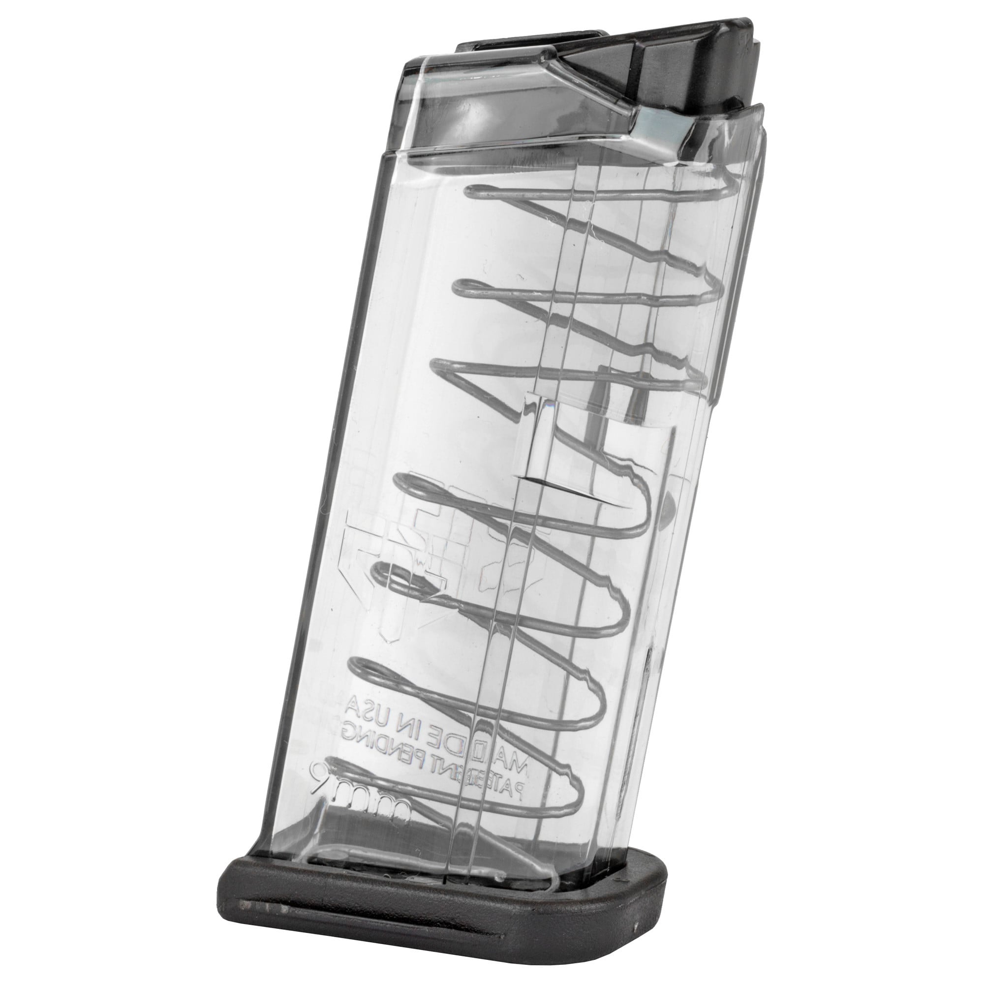 ETS Group GLK43 Pistol Mags7rd 9mm Luger Compatible w/ Glock 43 Clear Polymer