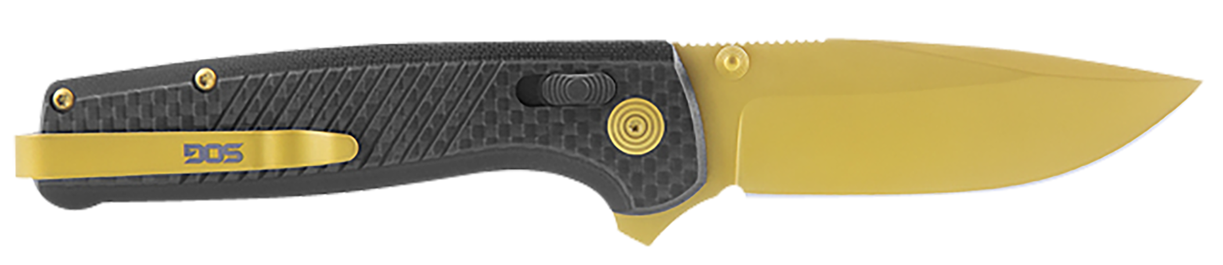 S.O.G SOGTM1033BX Terminus XR LTE 2.95" Folding Clip Point Plain Gold TiCN Cryo CPM S35VN Steel Blade Black G10/Carbon Fiber Handle Features Box Packaging Includes Pocket Clip