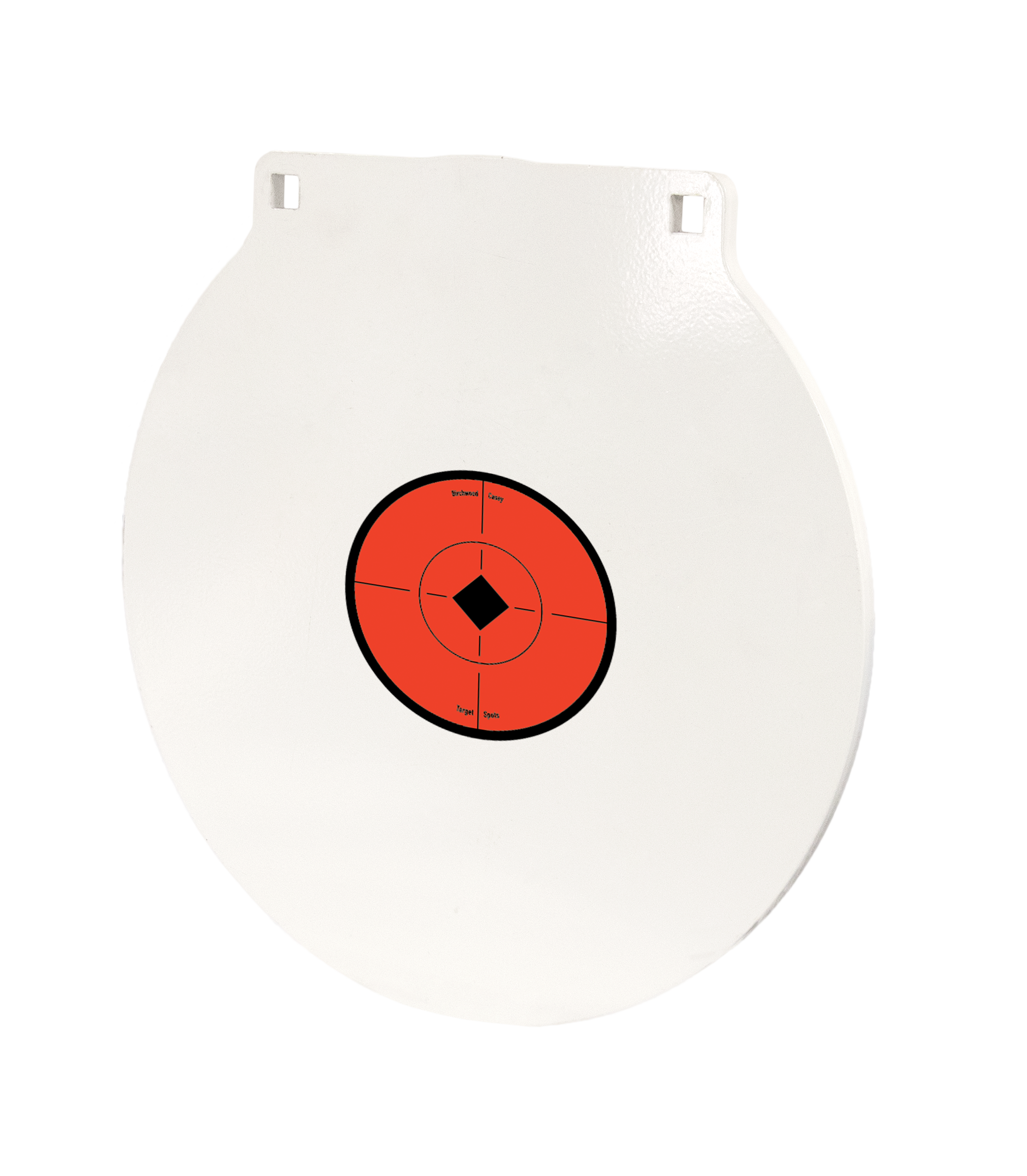 Birchwood Casey RND12 Round Steel Target Plate 12" Centerfire Rifle/Handgun Target Black/Red/White NM500 Steel Hanging