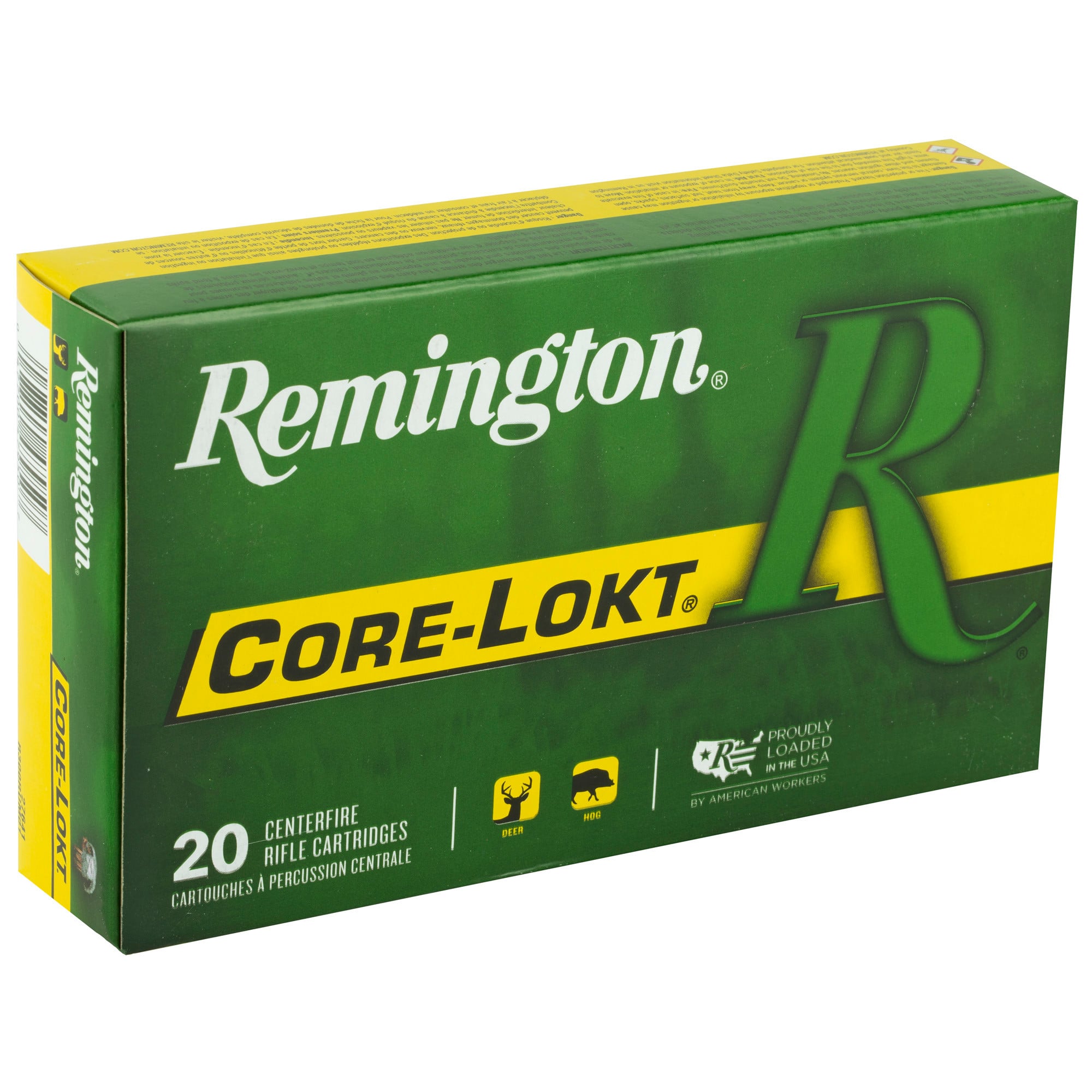 Remington Core-Lokt Ammunition 300 Remington Ultra Magnum 180 Grain Core-Lokt Pointed Soft Point 20RD