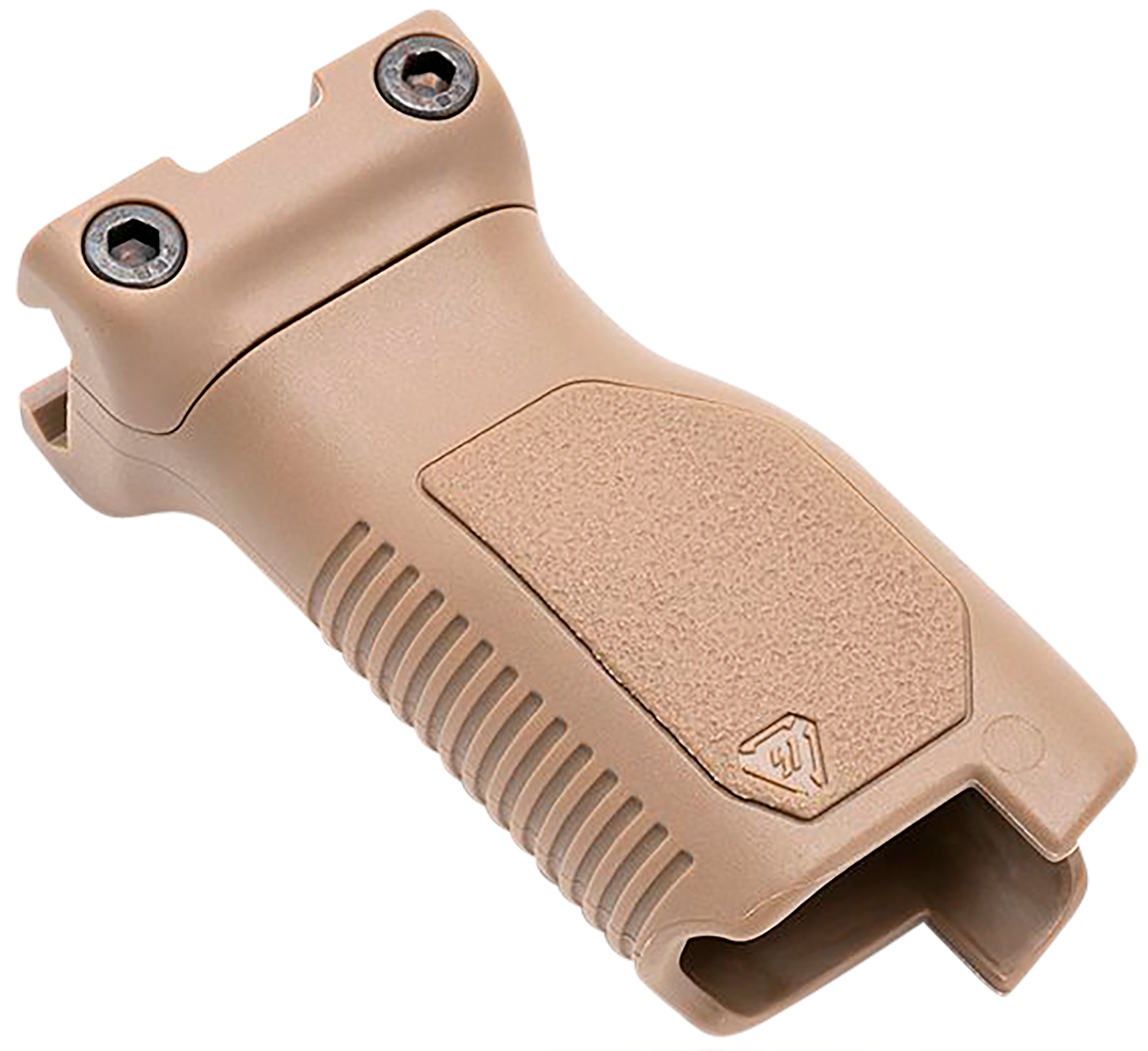 Strike Industries ARCMAGRAILLFDE Angled Vertical Grip Long Flat Dark Earth Polymer with Cable Management Storage for Picatinny Rail