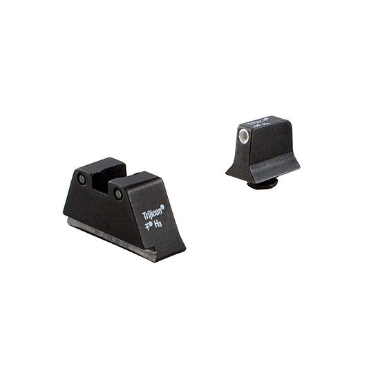 Trijicon Bright & Tough Suppressor Night Sight Set Glock Large Frame 3-Dot Tritium Green with White Front Outline