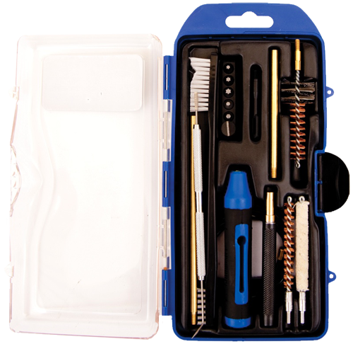 DAC GM223AR AR-15 Cleaning Kit Multi-Caliber Rifle/17 Pieces Black/Blue