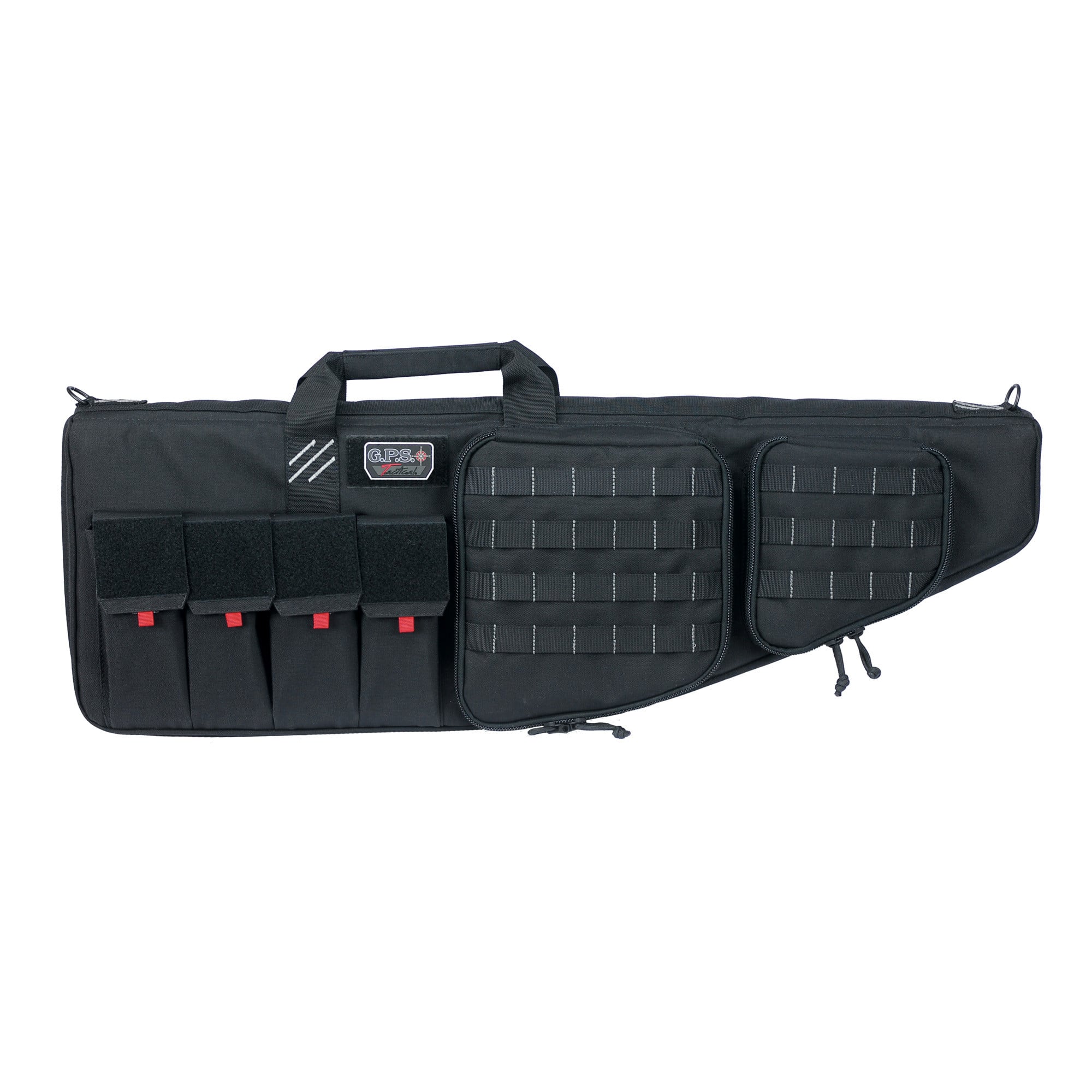GPS Bags T35ARB Tactical AR Case 35" Black 1000D Nylon with Mag & Storage Pockets, Lockable Zippers, External Handgun Pocket & DuPont Teflon Coating