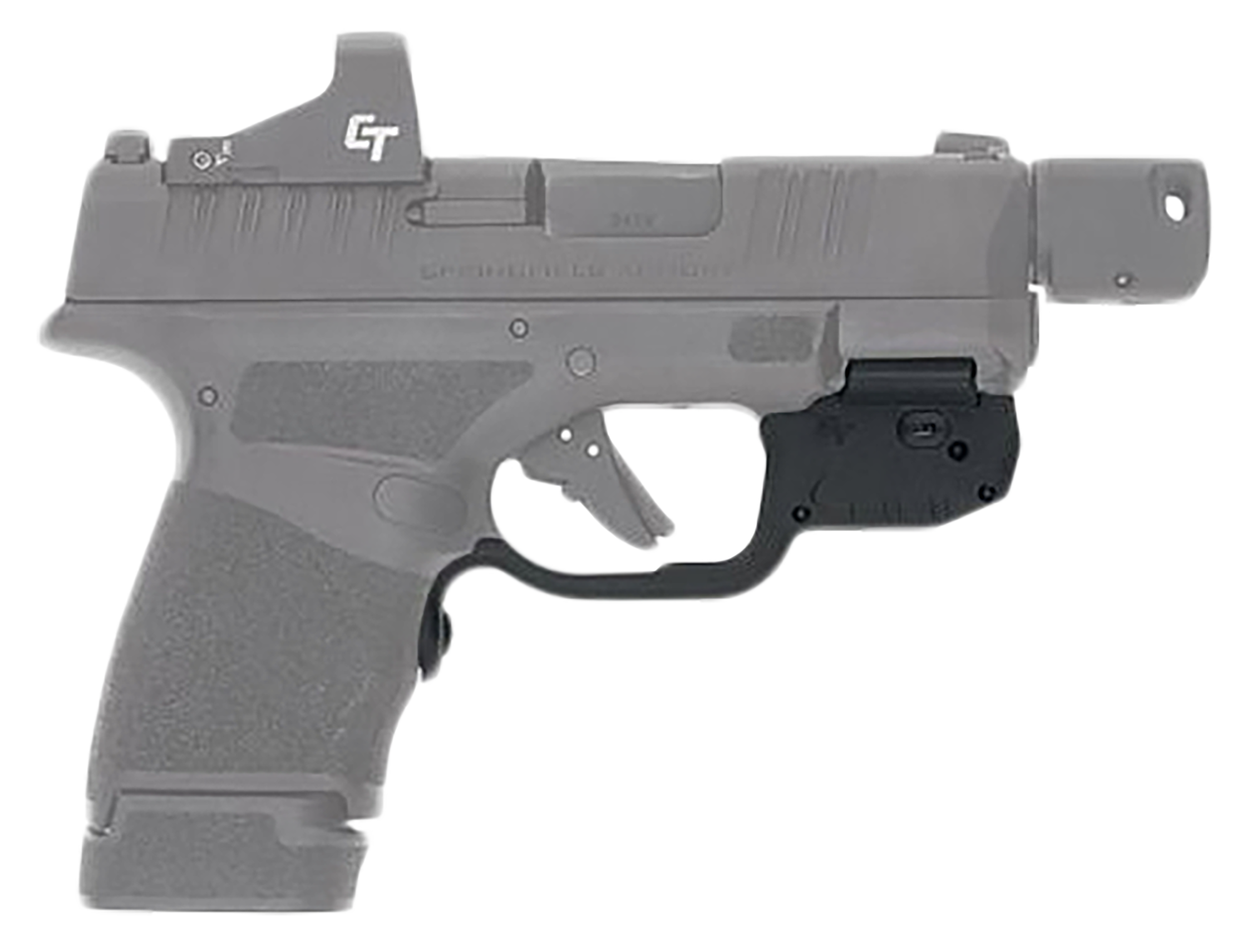 Crimson Trace 0101820 Laserguard 5mW Green Laser with 532nM Wavelength & Black Finish for Springfield Hellcat