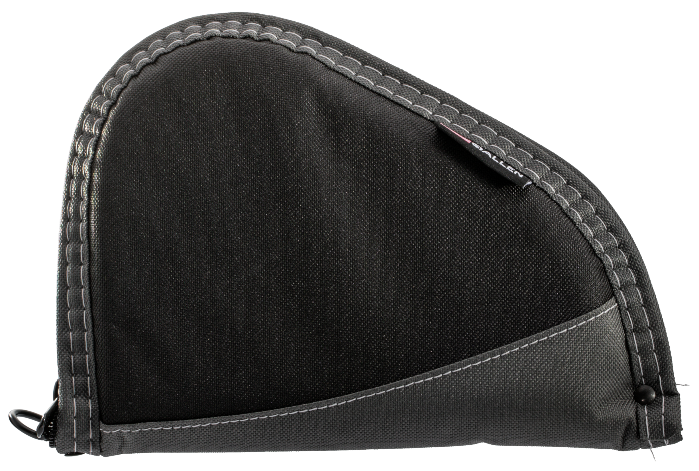 Allen 4448 Deluxe Handgun Case with Black Finish & Gray Trim, Foam Padding, Non-Absorbent Lining & Lockable Zipper 8" L