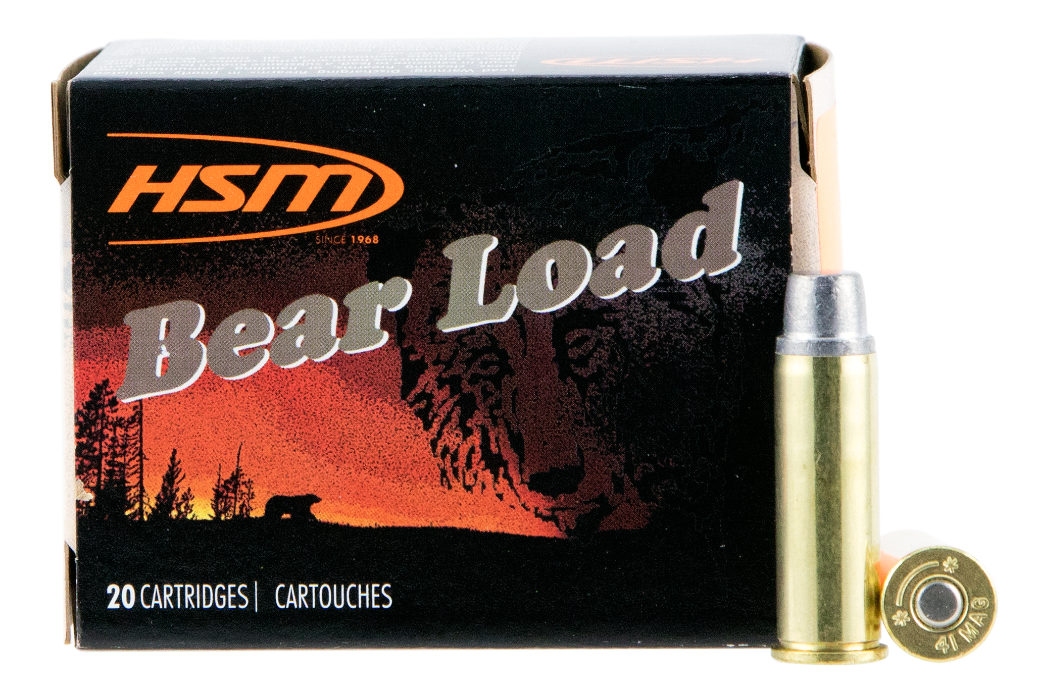 HSM 414N20 Bear Load Hunting 41 Rem Mag 230 gr Semi Wadcutter (SWC) 20 Per Box/ 20 Cs