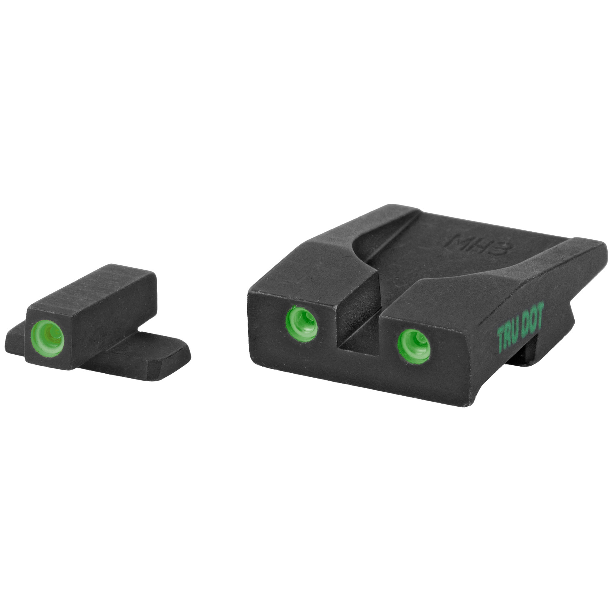 Meprolight USA 114203101 Tru-DotBlack | Green Tritium Front Sight Green Tritium Rear Sight Set