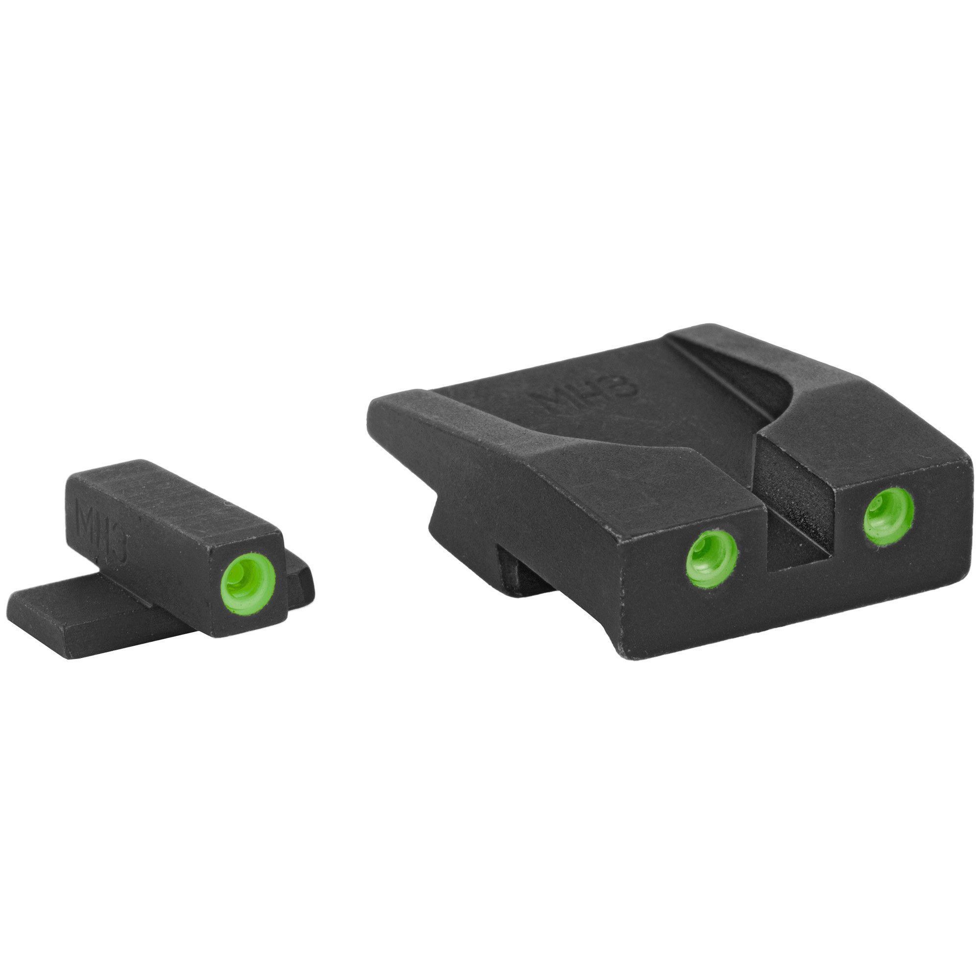 Meprolight USA 114203101 Tru-DotBlack | Green Tritium Front Sight Green Tritium Rear Sight Set