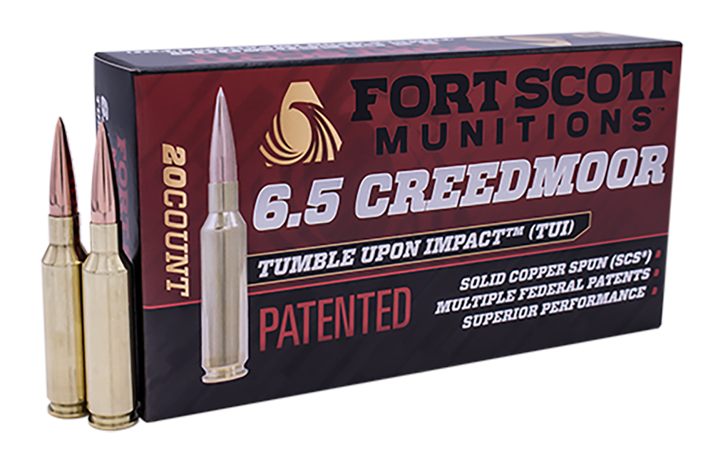 Fort Scott Munitions 65CM130SCV2 Tumble Upon Impact (TUI) Rifle 6.5 Creedmoor 130 gr Solid Copper Spun (SCS) 20 Per Box/ 10 Cs