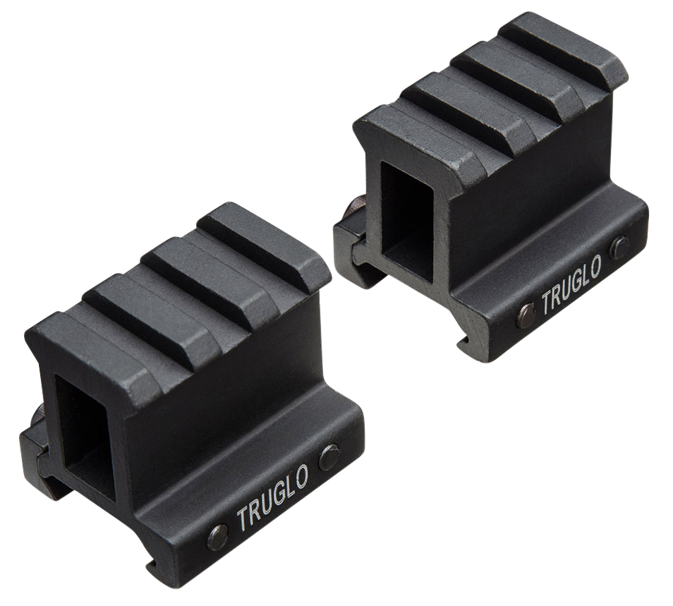 TRUGLO 2-Piece Picatinny-Style Riser Mount Matte
