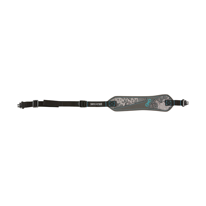 Girls With Guns 8484 Glenwoodwith Shade Camo Finish, Non-Slip Textured Back, 21"-37" OAL, 3.25" W, Adjustable Design & Swivels for Rifles