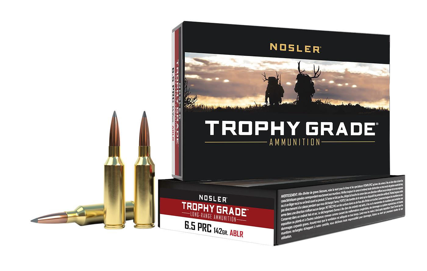Nosler Trophy Grade Ammunition 6.5 PRC 142 Grain AccuBond Long Range 20RD