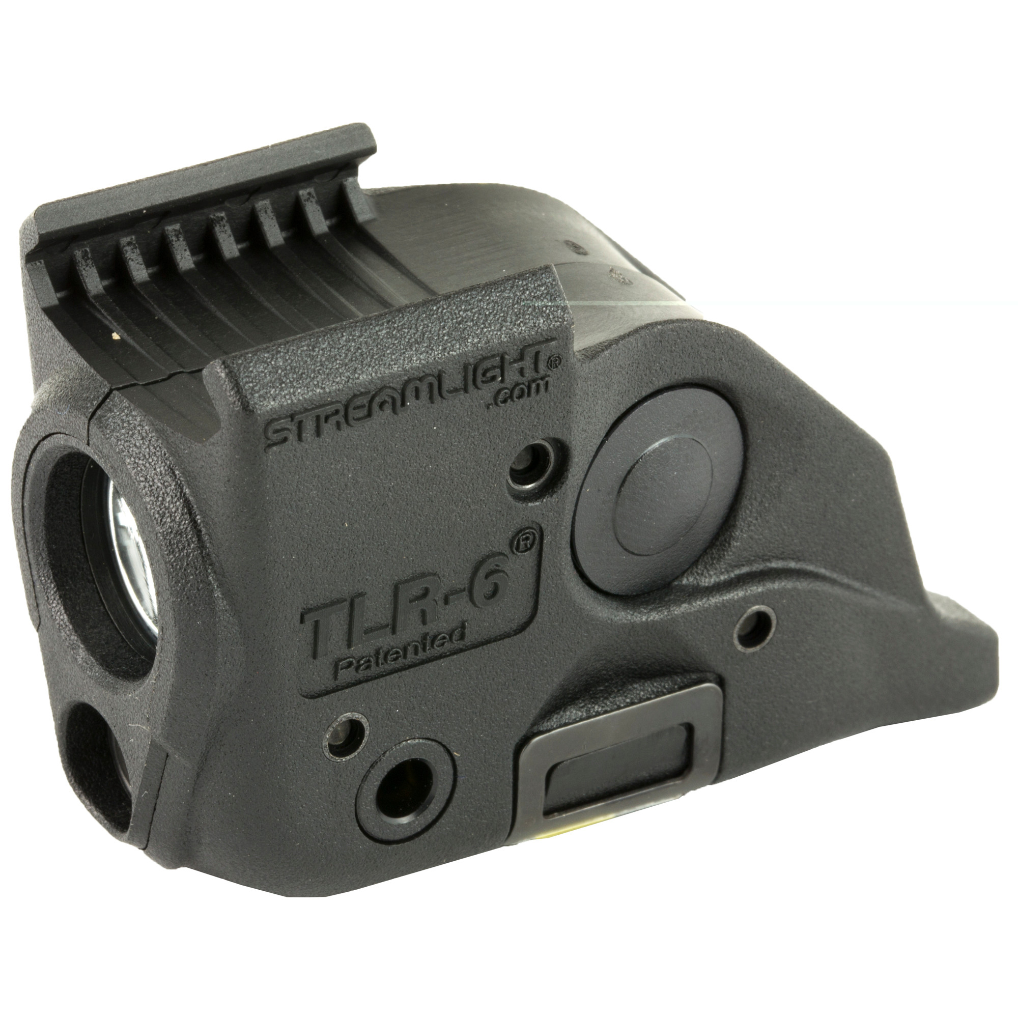 Streamlight 69293 TLR-6 Weapon Light w/Laser For Handgun 100 Lumens Output White LED Light Red Laser 89 Meters Beam Trigger Guard Mount Black Polymer