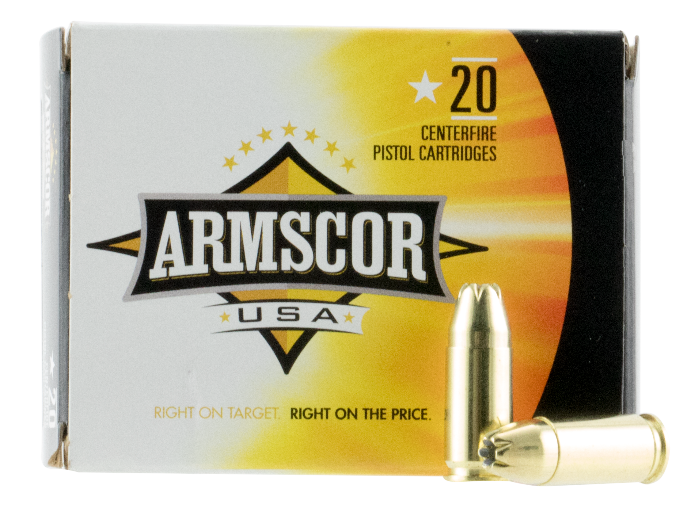 Armscor AC97N USA9mm Luger 124 gr Jacketed Hollow Point (JHP) 20 Per Box/25 Cs