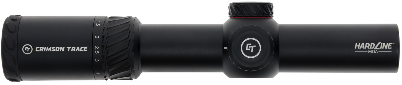 Crimson Trace 013002401 Hardline Black Anodized 1-6x24mm 34mm Tube Illuminated CT TR1-MOA Reticle