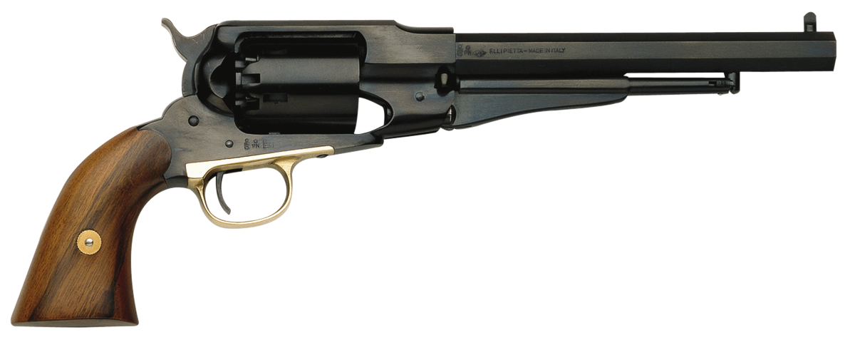 Pietta 1858 Remington Black Powder Revolver 44 Caliber 8" Barrel Steel Frame Blue