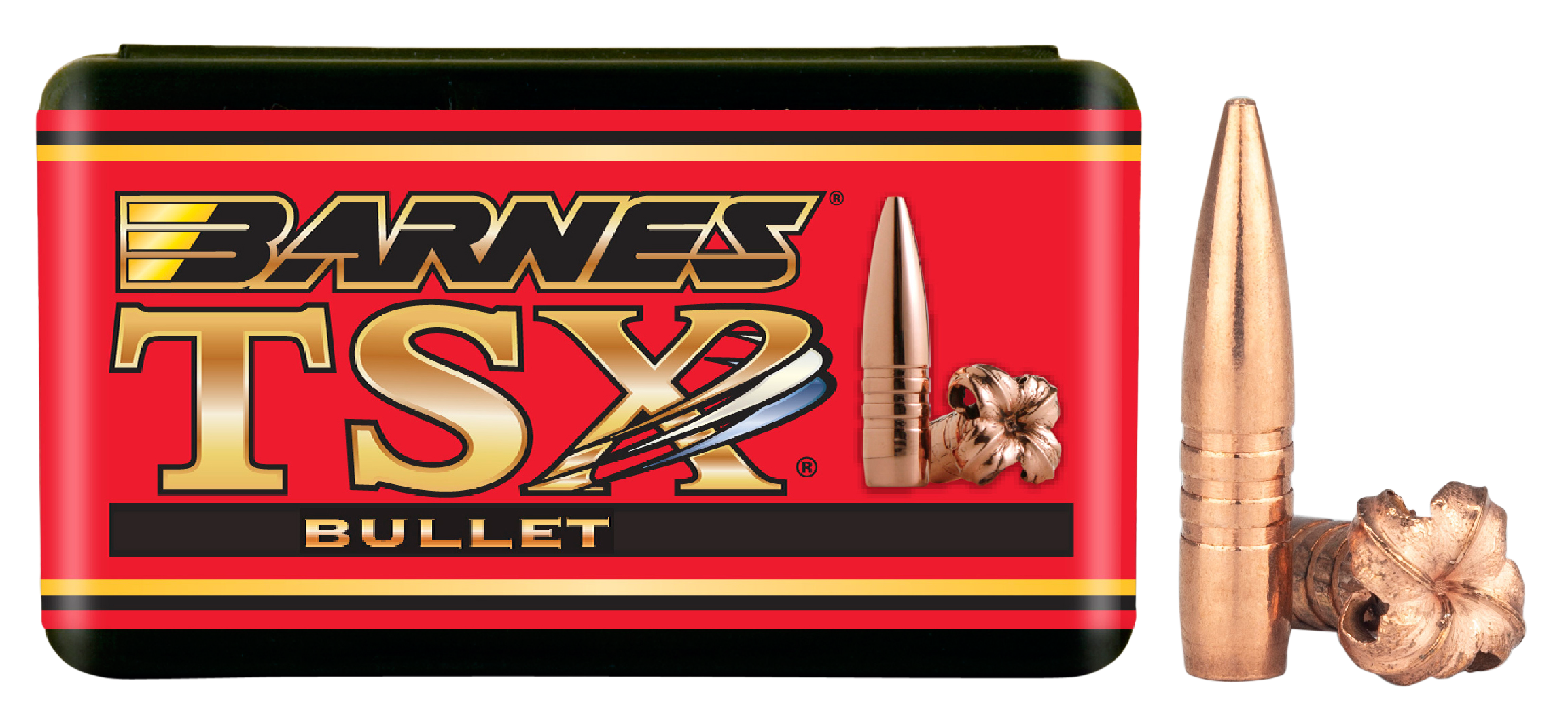 Barnes Triple-Shock X (TSX) Bullets 284 Caliber, 7mm (284 Diameter) 140 Grain Hollow Point Boat Tail Lead-Free Box of 50