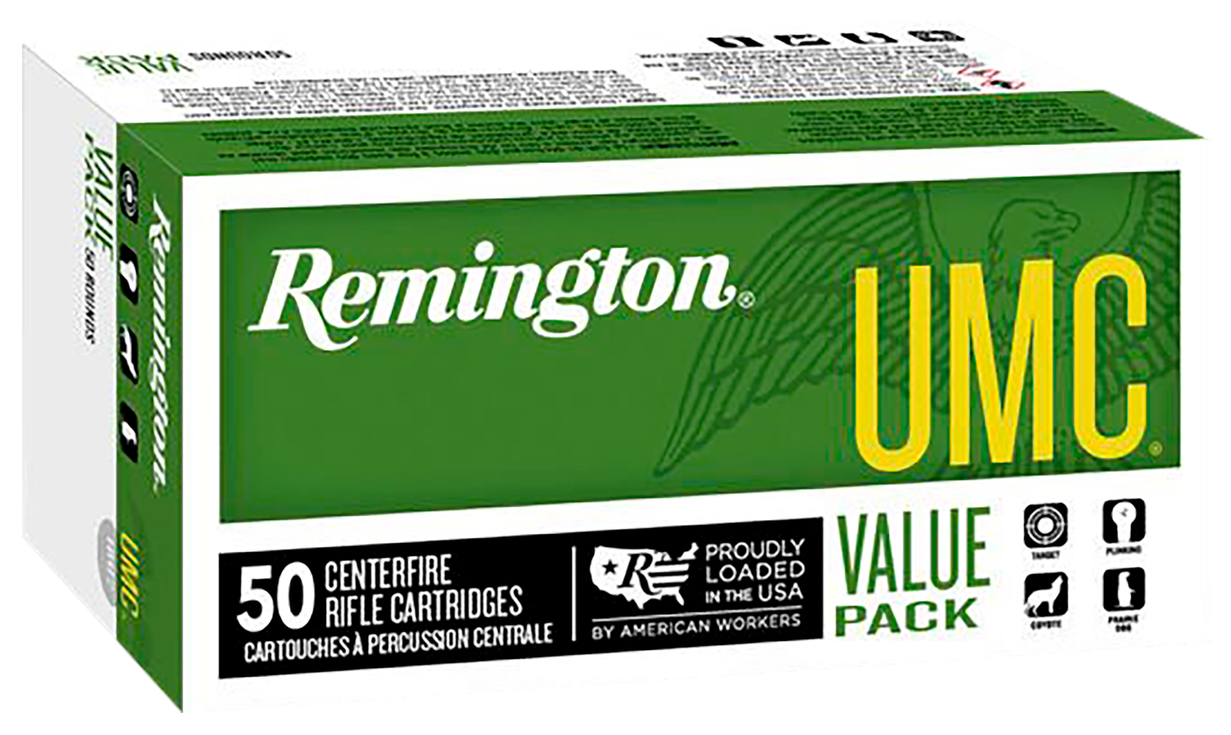 Remington Ammunition 23906 UMC Value Pack 223 Rem 45 gr Jacketed Hollow Point (JHP) 50 Per Box/ 8 Cs