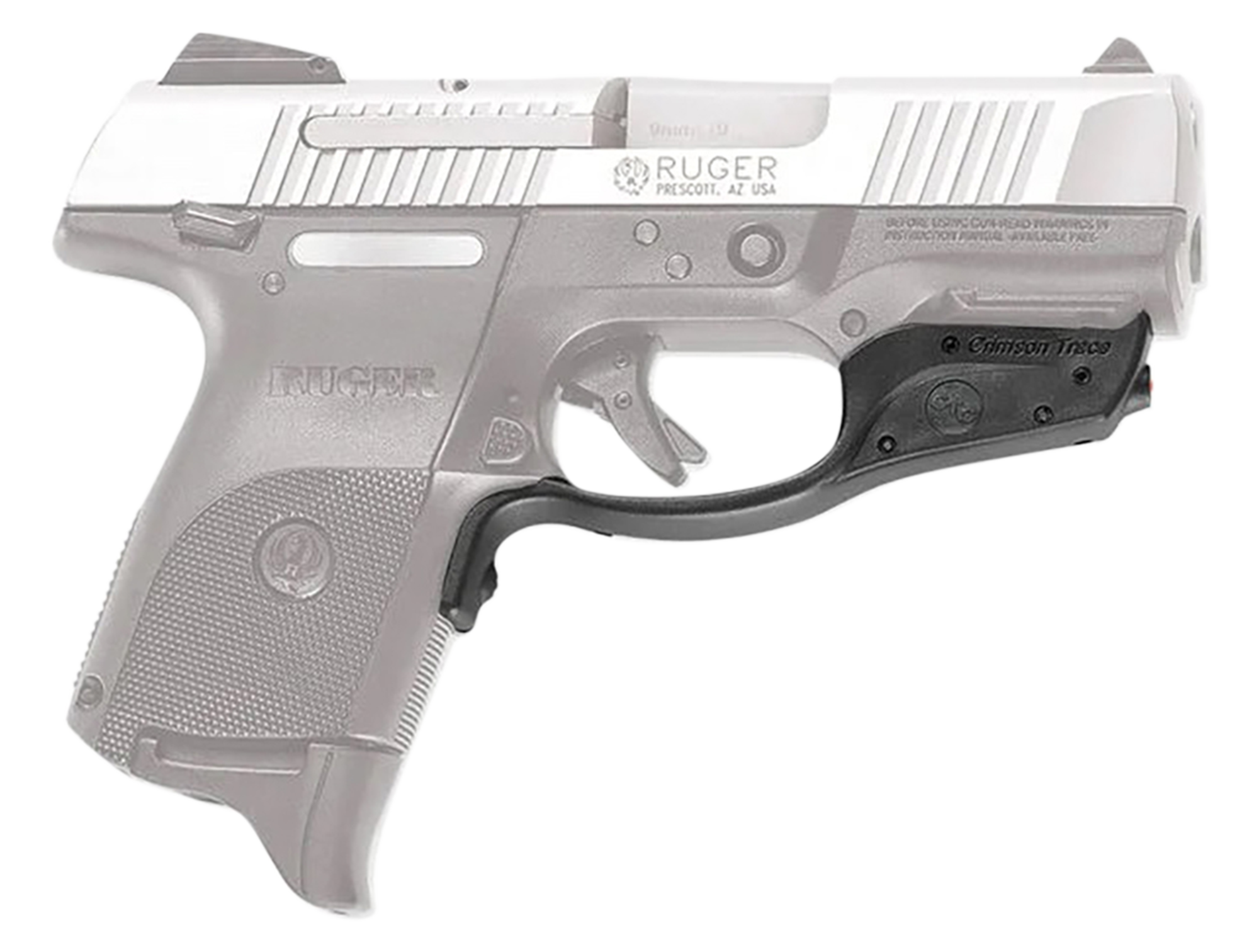 Crimson Trace LG449 LaserguardRed Laser 5mW 633nM Wavelength Black Fits Ruger SR9c Trigger Guard Mount