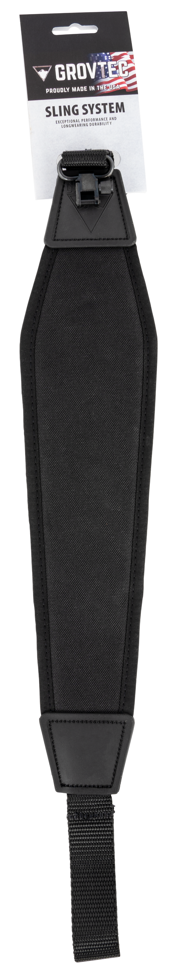 GrovTec US Inc GTSL20 GTmade of Black Nylon with 48" OAL, 1" W, Adjustable Design & 1" Swivels for Rifle/Shotgun