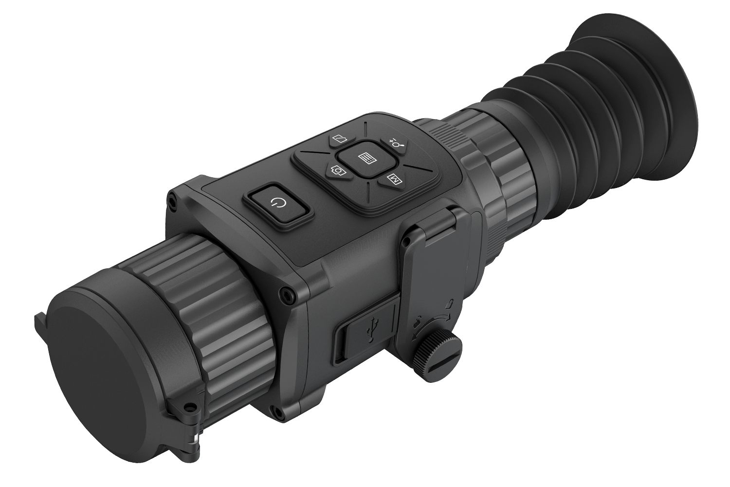 AGM Global Vision 3092455004TH21 Rattler TS25-384 Thermal Hand Held/Mountable Scope Black 1.5x - 12x 25mm Red Crosshair Reticle 384x288, 50Hz Resolution Zoom Digital 1x/2x/4x/8x/PIP