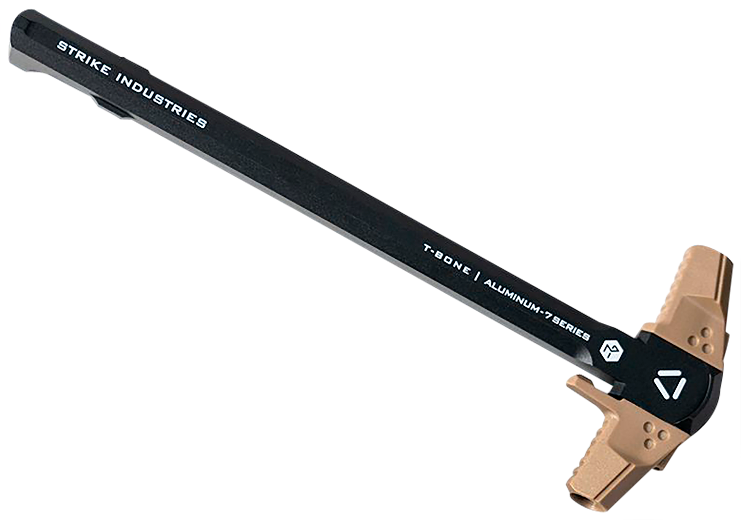 Strike Industries ARTBCH223BKFDE T-Bone Charging Handle .223/5.56x45mm Nato Flat Dark Earth Polymer Handles Aluminum Shaft for AR-15
