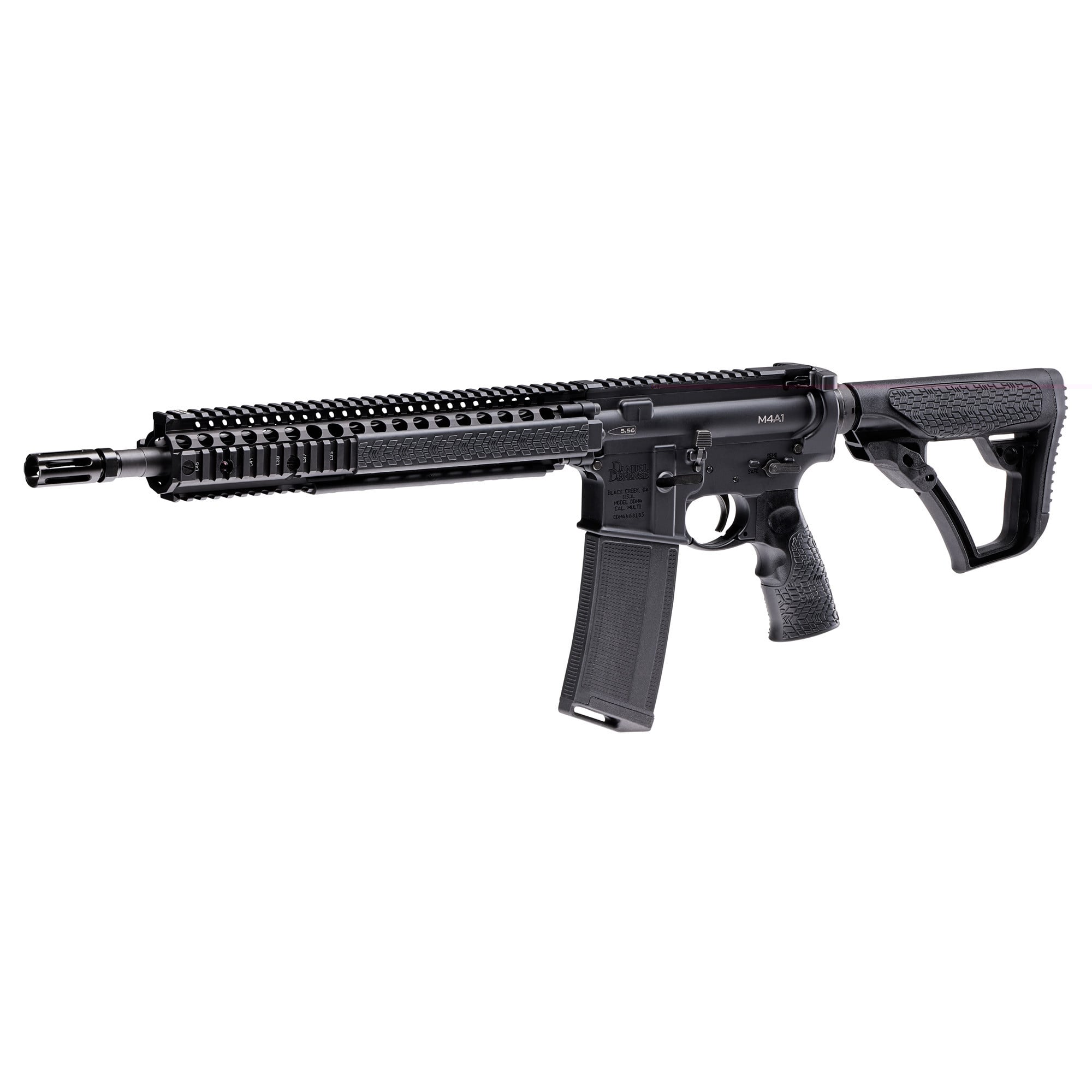 Daniel Defense 0100408001006 M4A1 RIS II Handguard 12.25" 2-Piece, Free-Floating Style Made of 6061-T6 Aluminum with Black Anodized Finish & Picatinny Rail for AR-15