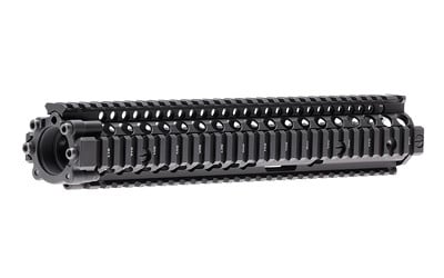 Daniel Defense 0100408001006 M4A1 RIS II Handguard 12.25" 2-Piece, Free-Floating Style Made of 6061-T6 Aluminum with Black Anodized Finish & Picatinny Rail for AR-15