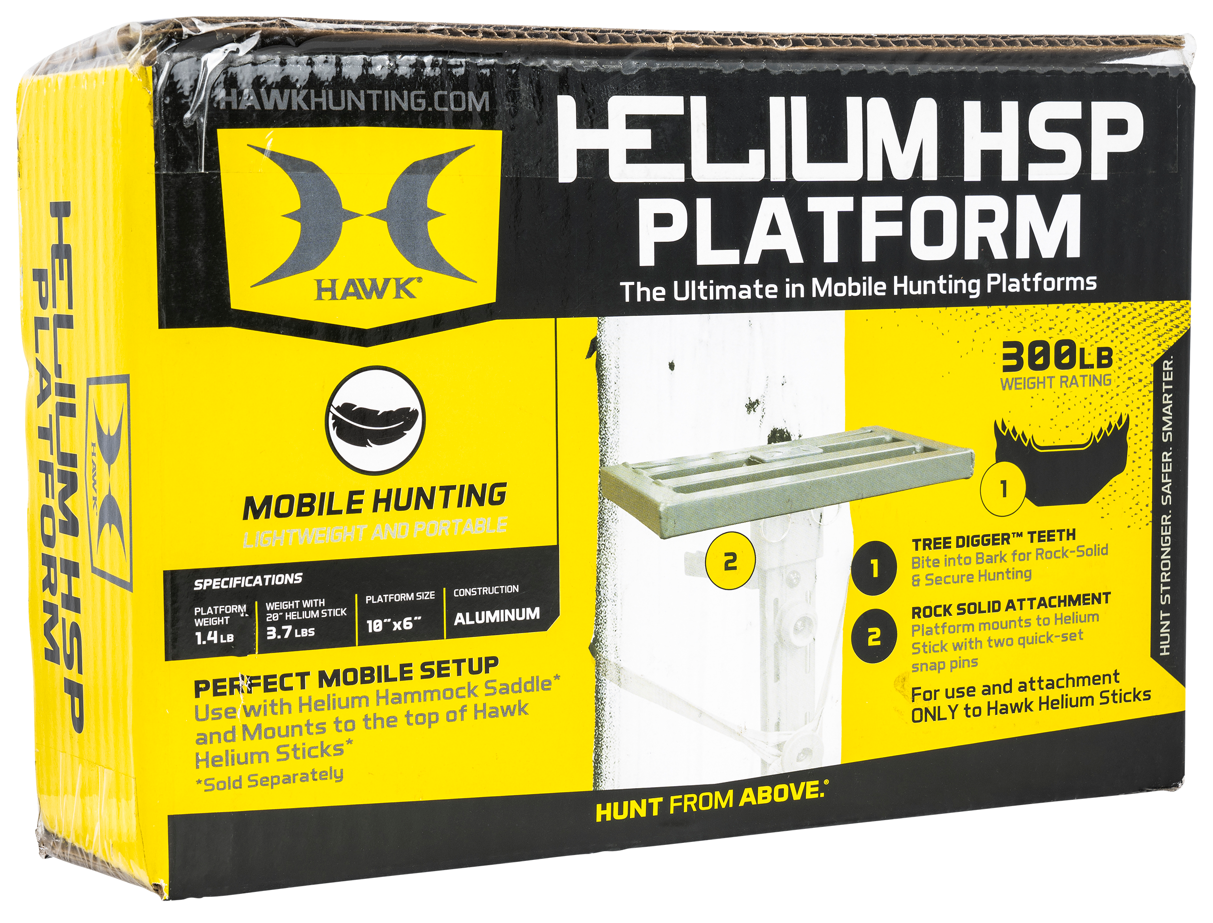 Hawk HWKHHSP Helium HSP Platform Gray Aluminum 10" x 6"