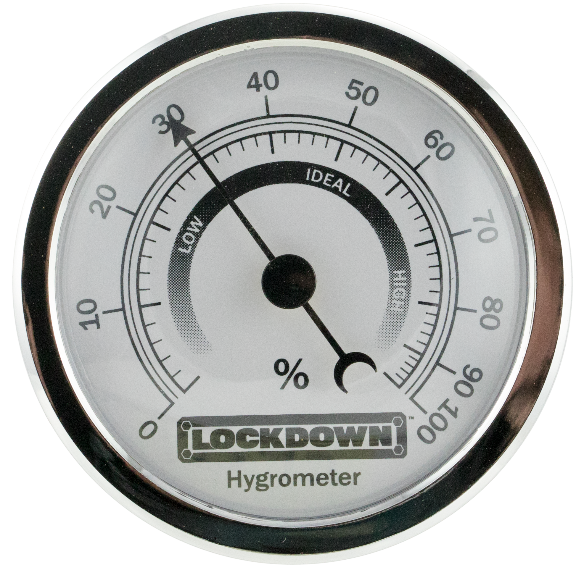 Lockdown 222111 Vault Hygrometer with Fastener/Hook Lockdown Hygrometer Vault Humidity Gauge
