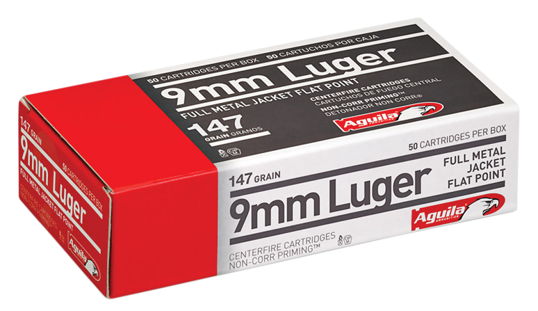 Aguila 9mm 147gr Fmj Fp 50/1000