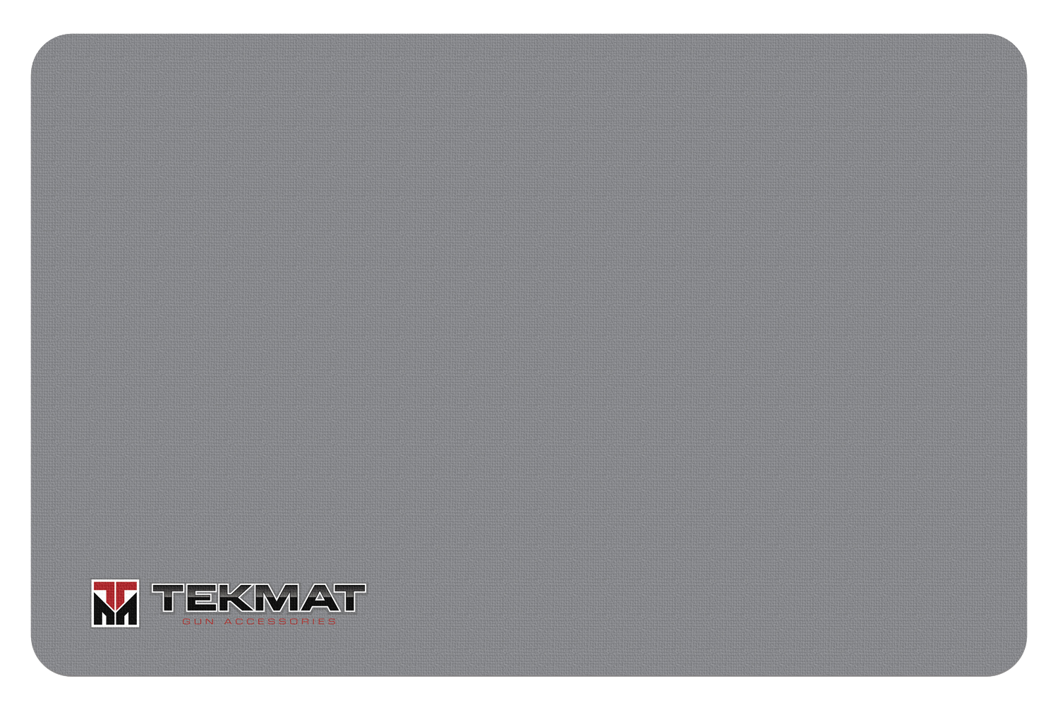 TekMat TEKR17TMLOGOGY Handgun Cleaning Mat Gray Rubber 17" Long TEKMAT Logo