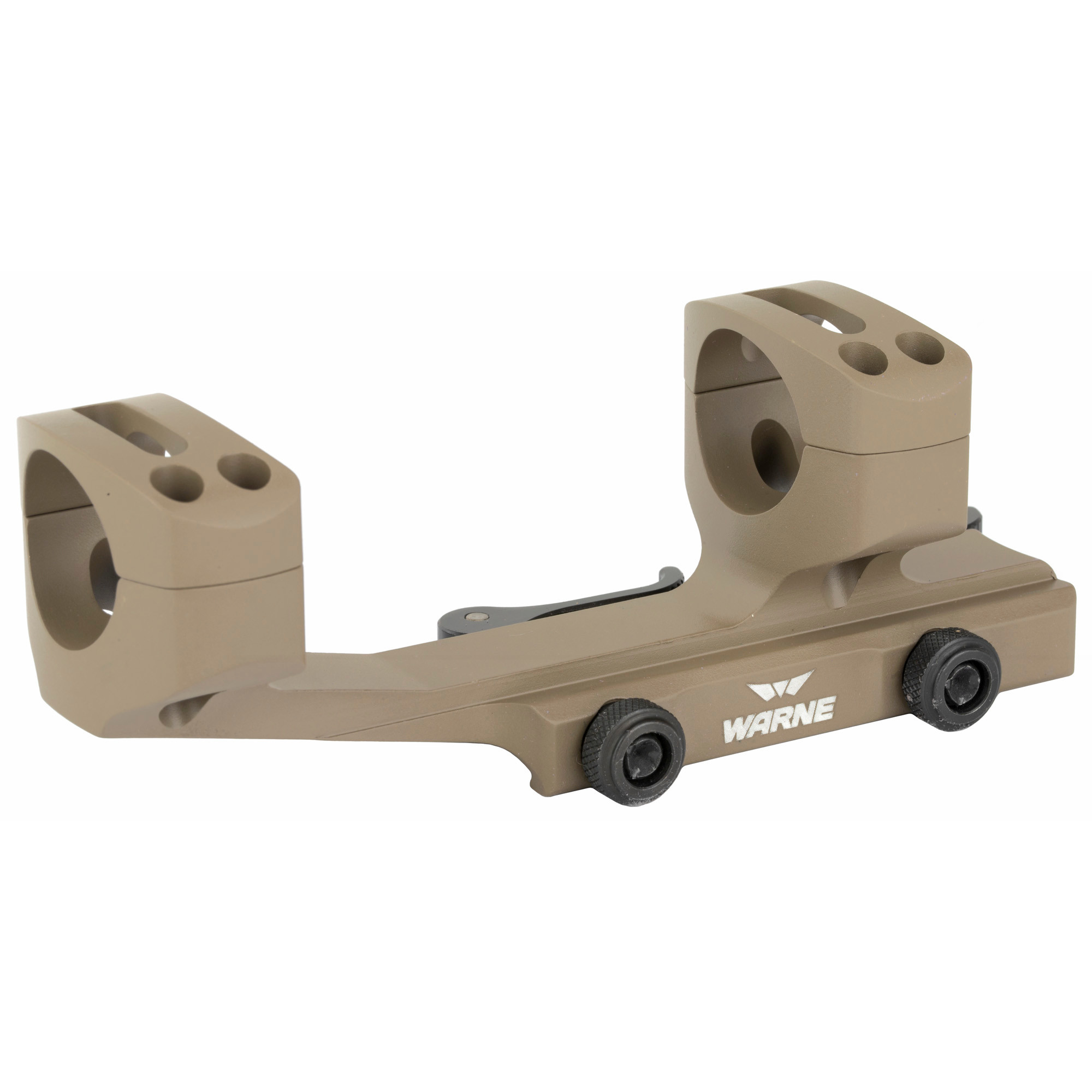 Warne MSR Extended Quick Detach Skeletonized 30mm Mount Dark Earth