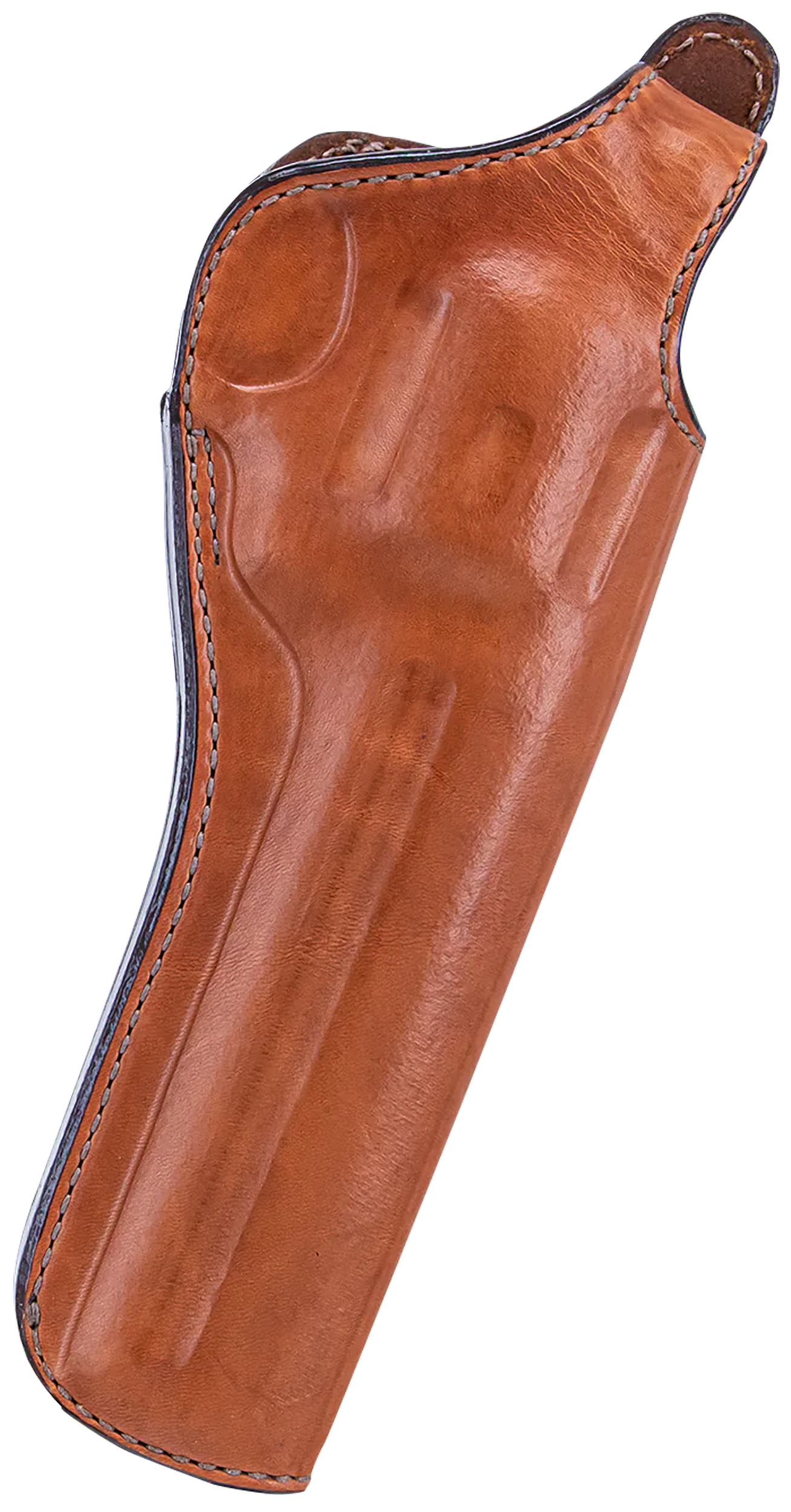 Bianchi 12694 111 Cyclone Belt Holster Size 04 OWB Open Bottom Style made of Leather with Tan Finish, Strongside/Crossdraw & Belt Loop Mount Type fits 4" Barrel Ruger GP100 & 4" Barrel S&W L-Frame for Right Hand