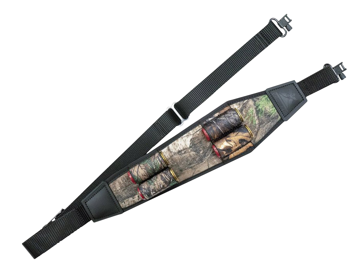 GrovTec US Inc GTSL116 Shotgun Ammowith Realtree Xtra Finish, Padded Design, 4 Shell Loops & Locking Swivels for Shotguns