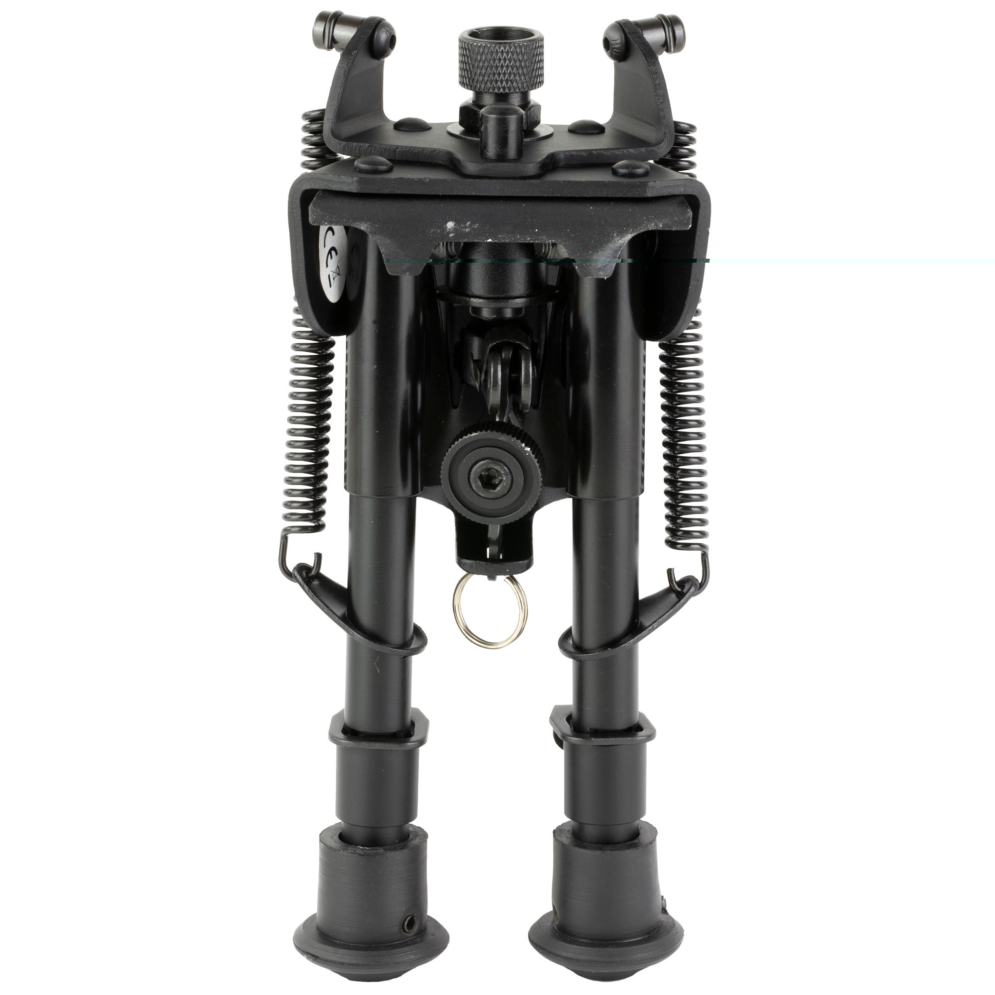 Firefield FF34023 CompactBipod 6-9" Black Aluminum Swivel Stud Attachment or Picatinny Rail (Adapter Included)