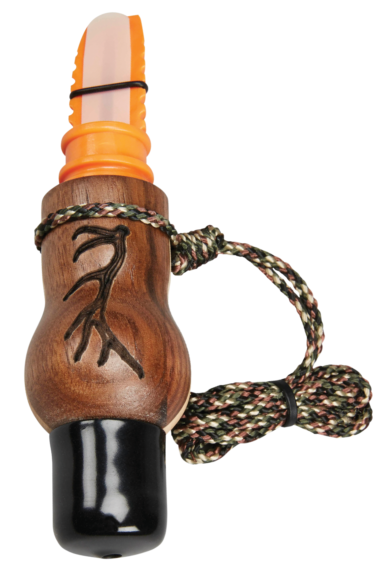 Wayne Carlton's Calls 70168 Whispering Cow CallOpen Call Cow Sounds Attracts Elk Natural Walnut/Maple