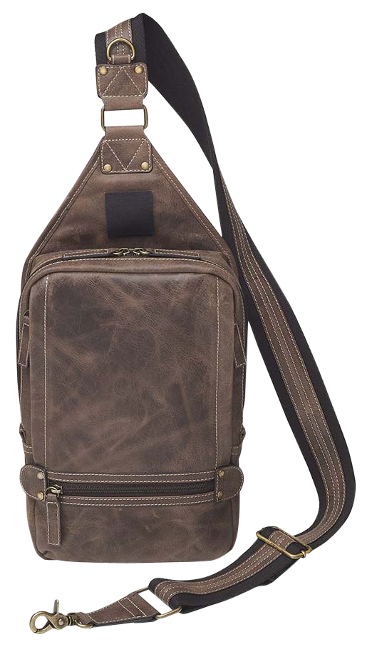 Gun Toten Mamas/kingport GTMCZY108 Sling BackpackLeather Brown Includes Standard Holster