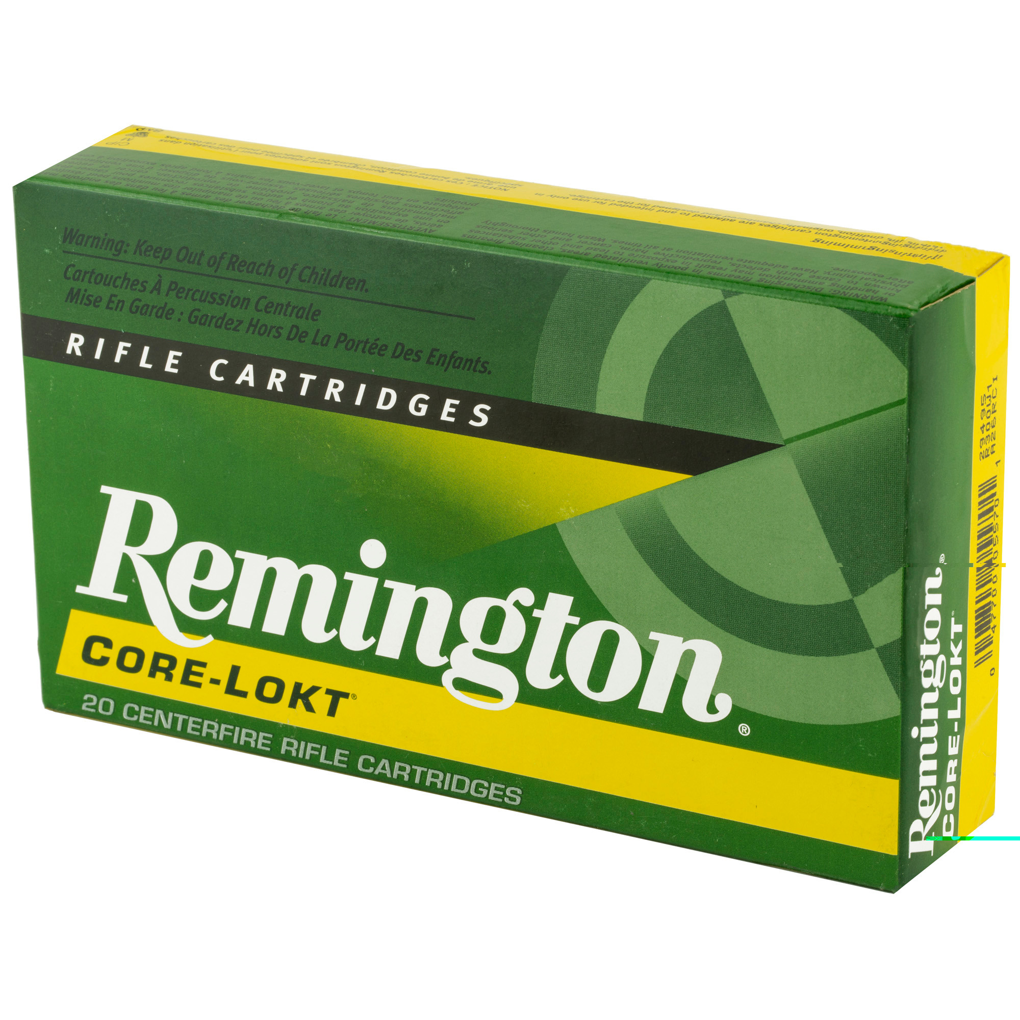 Remington Core-Lokt Ammunition 300 Winchester Magnum 150 Grain Core-Lokt Pointed Soft Point 20RD