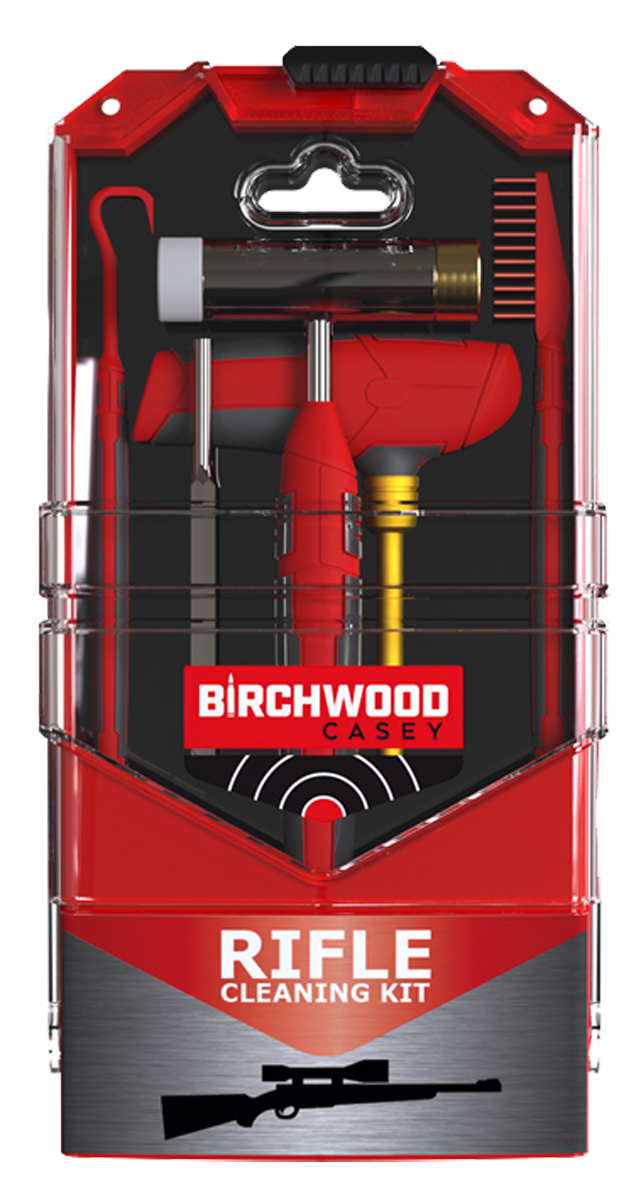 Birchwood Casey RIFCLNKI Rifle Cleaning Kit 21 Pieces Black/Red
