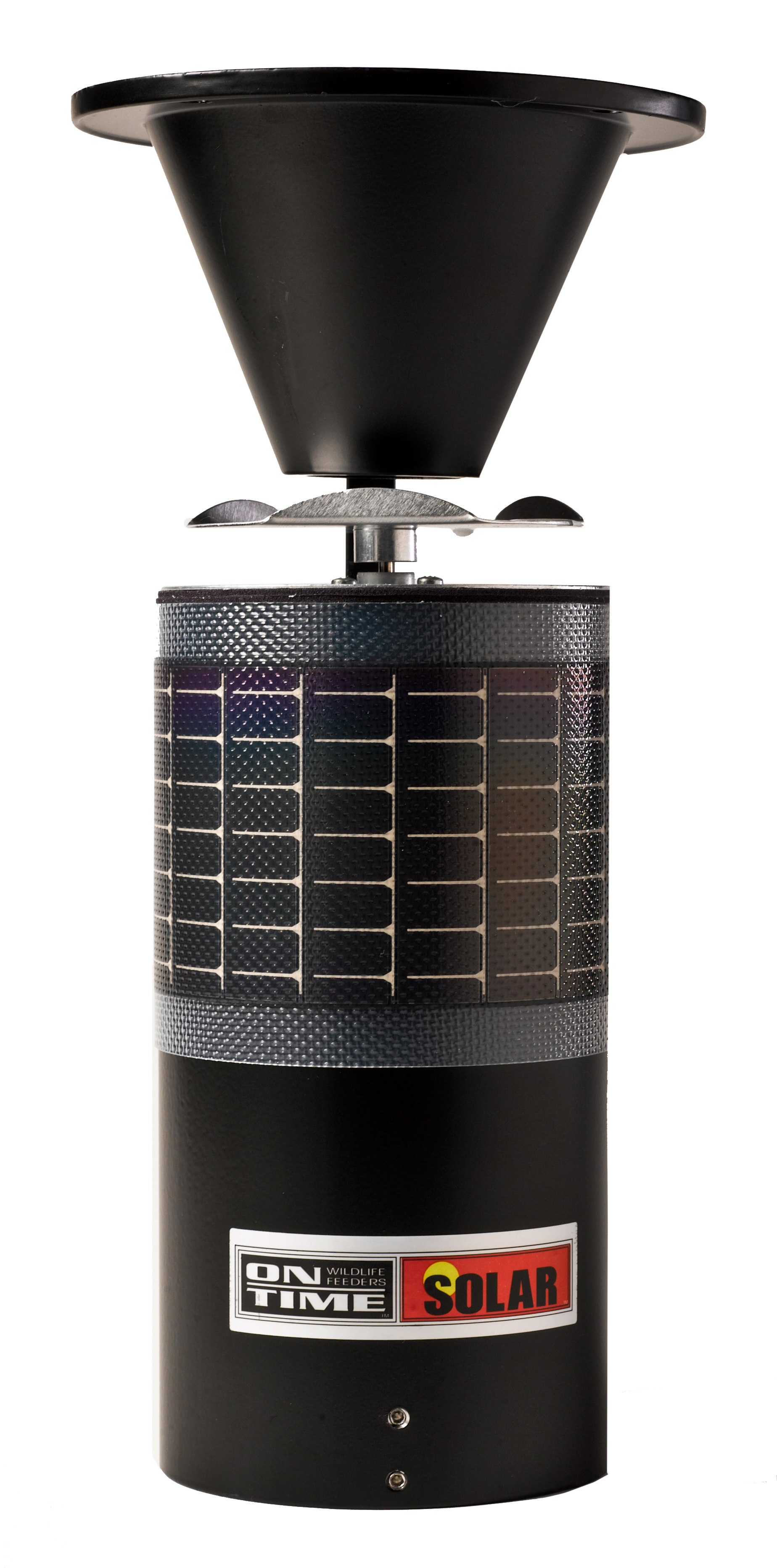 On Time 11114 Solar Elite Lifetime Feeder made of Waterproof Aluminum with Integrated Solar Wrap Technology, 3 Motor Speeds, 6-Volt Gel Cell Battery, 1-6 Feed Times with 1-30 Second Duration & Universal Mount